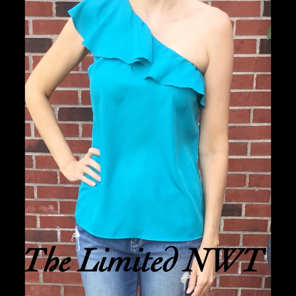 COPY - Ladies Limited one shoulder top with ruffle NWT